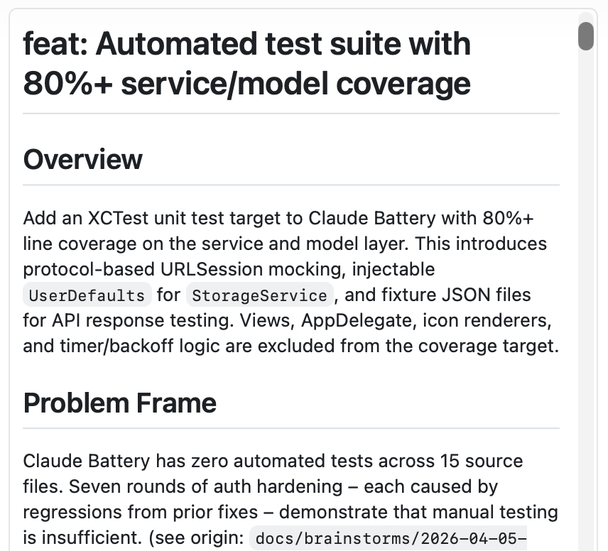 feat: Automated test suite with 80%+ service/model coverage