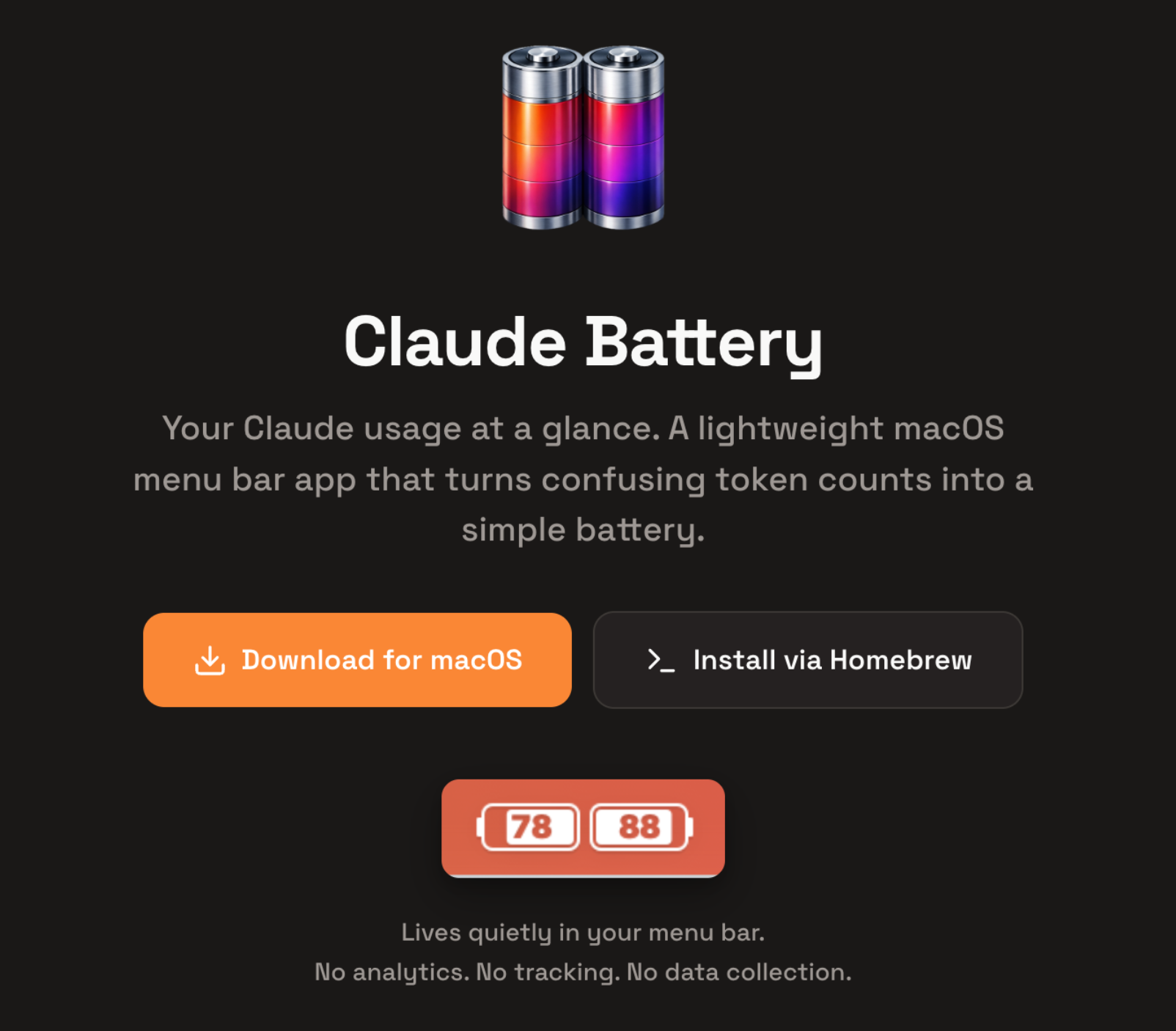 Claude Battery